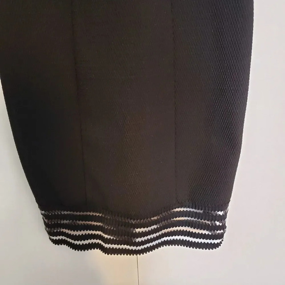 Top Shop Dress Black Size 6 Sleeveless Mesh Knee Length Peek a Boo Party Womens - Picture 5 of 6